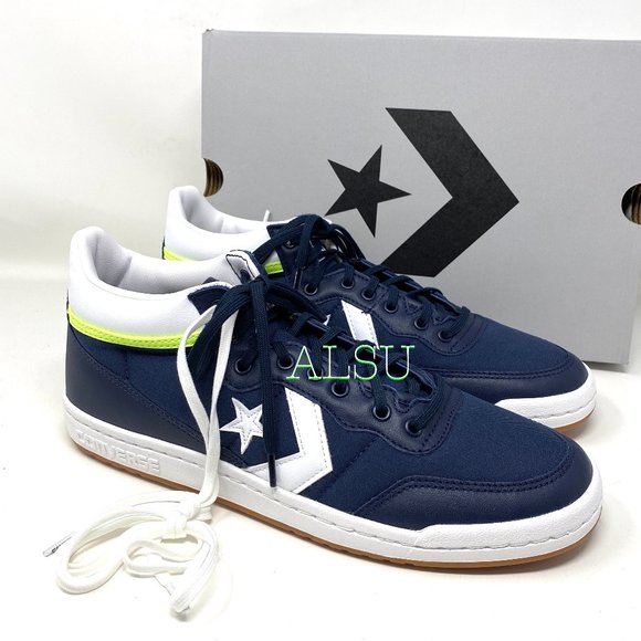 Converse Other - Converse Fastbreak Pro Mid Leather Sneakers Canvas Blue Men's Size 167609C